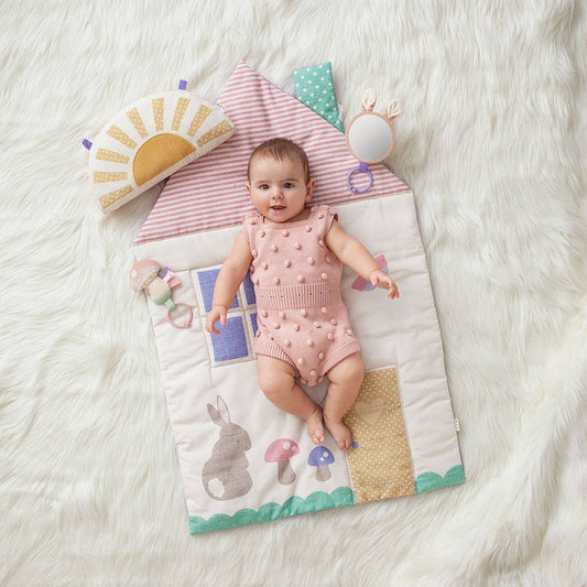 Bitzy Bespoke Ritzy Tummy Time™ Cottage Play Mat - Sunny Meadow Boutique