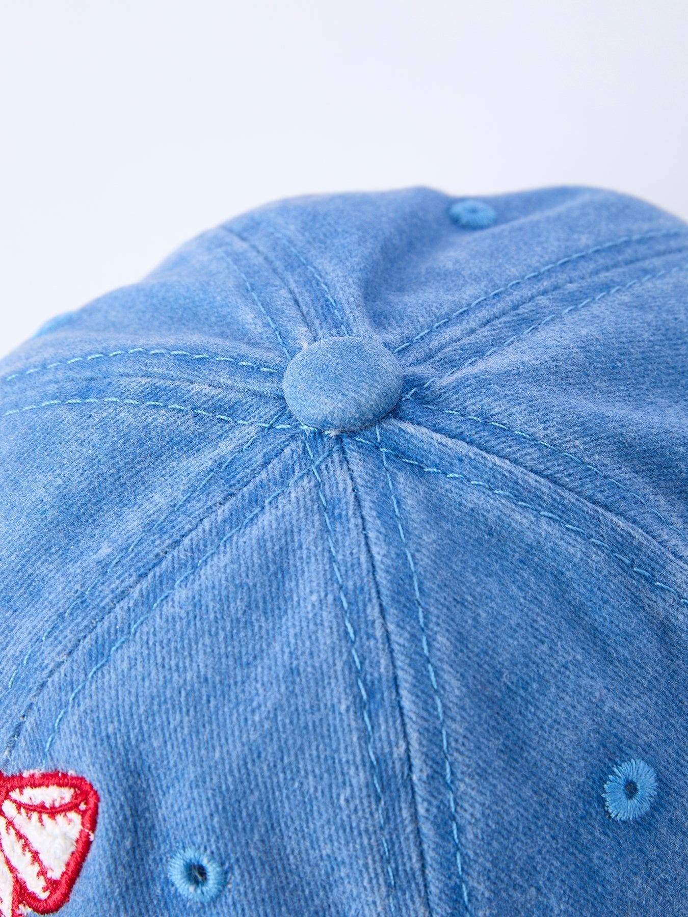 Blue Baseball Bow Applique Kids Hat - Sunny Meadow Boutique