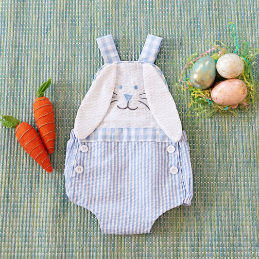 Blue Bunny Sunsuit - Sunny Meadow Boutique