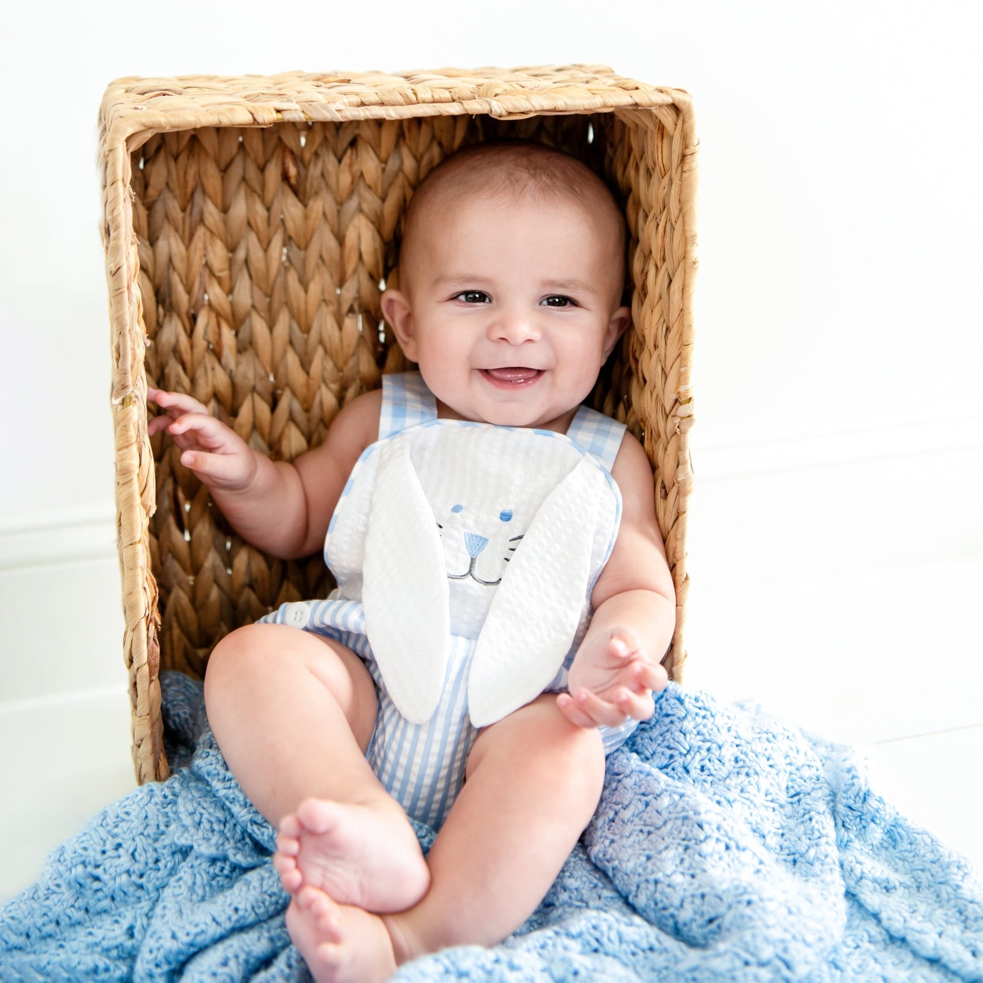 Blue Bunny Sunsuit - Sunny Meadow Boutique