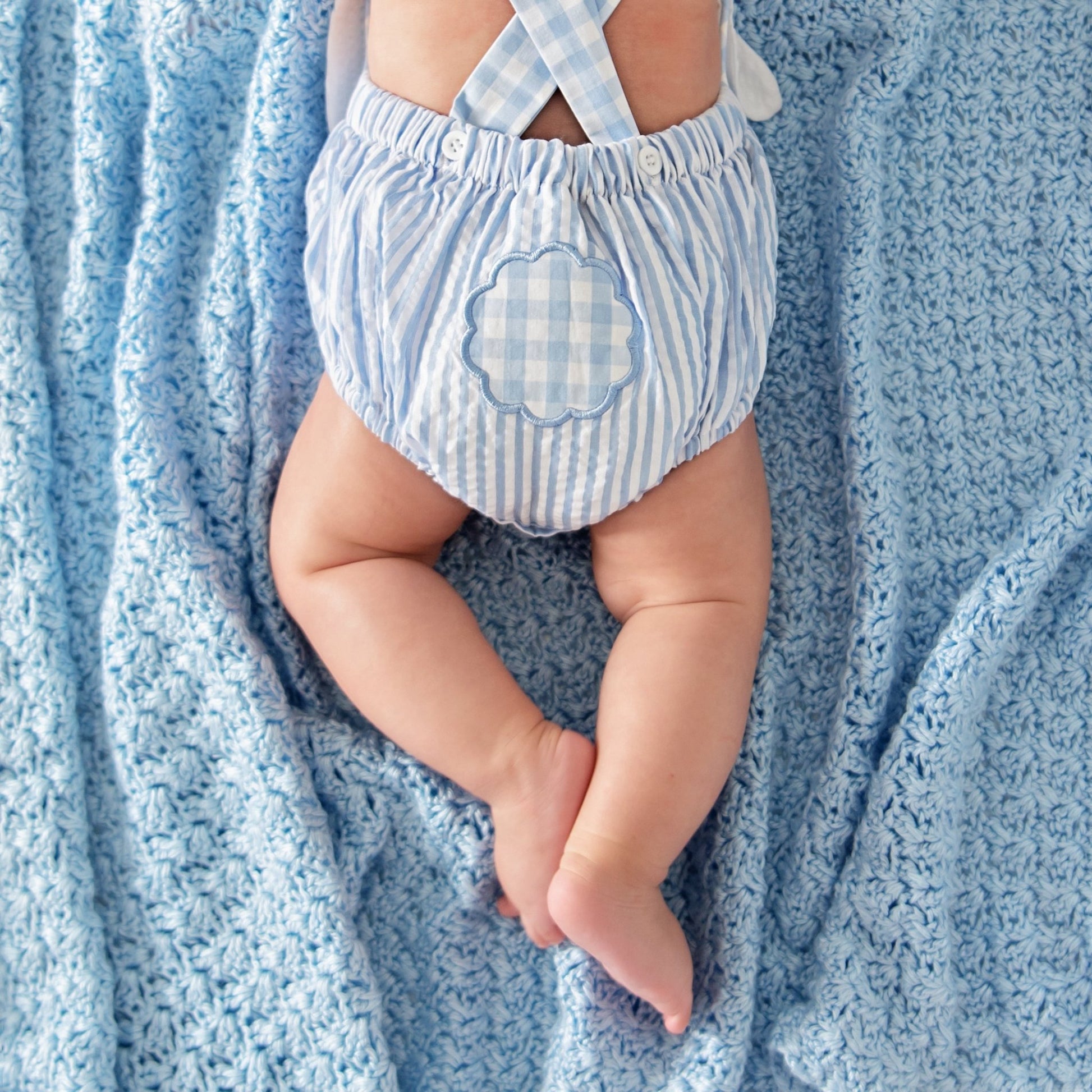Blue Bunny Sunsuit - Sunny Meadow Boutique