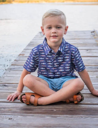 Blue Quail Clothing Co. Freshwater Polo Short Sleeve Shirt - Sunny Meadow Boutique