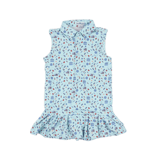 Blue Quail Clothing Co. Girls' Stars & Stripes Polo Sleeveless Dress - Sunny Meadow Boutique