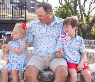 Blue Quail Clothing Co. Girls' Stars & Stripes Polo Sleeveless Dress - Sunny Meadow Boutique