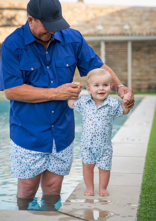 Blue Quail Clothing Co. Stars & Stripes Polo Short Sleeve Romper - Sunny Meadow Boutique