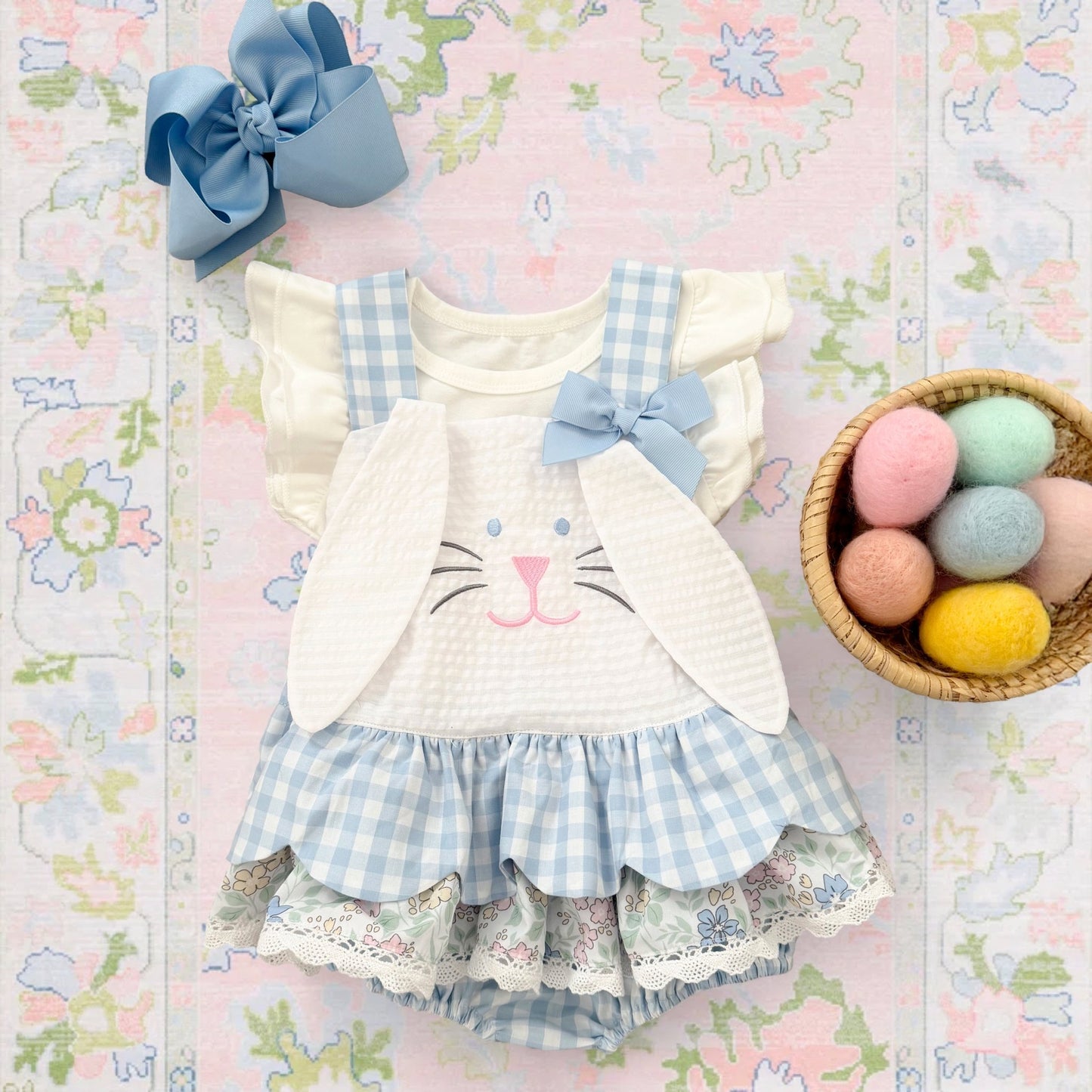 Blue Skirted Bunny Bubble - Sunny Meadow Boutique