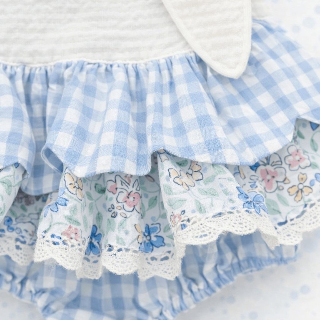 Blue Skirted Bunny Bubble - Sunny Meadow Boutique