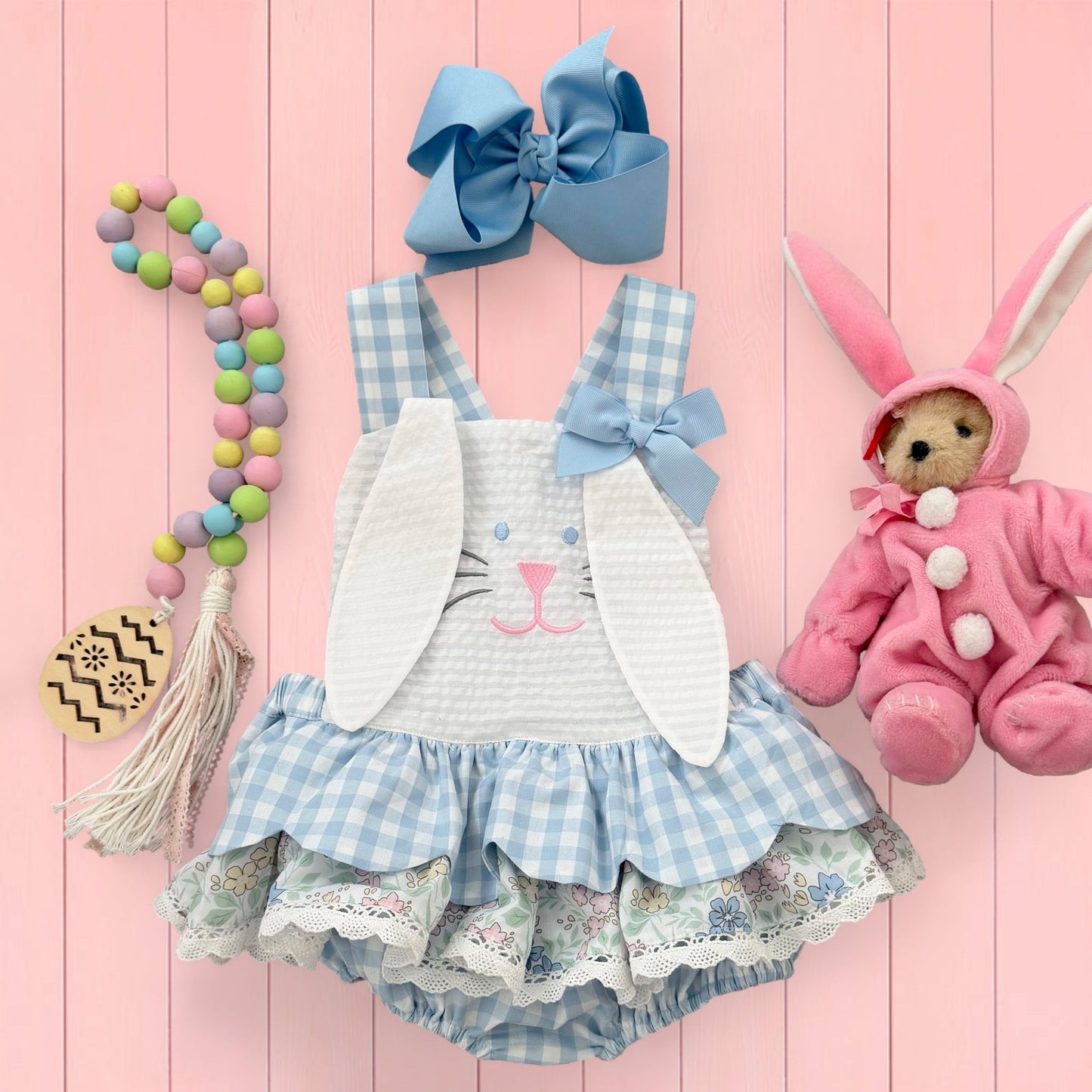 Blue Skirted Bunny Bubble - Sunny Meadow Boutique