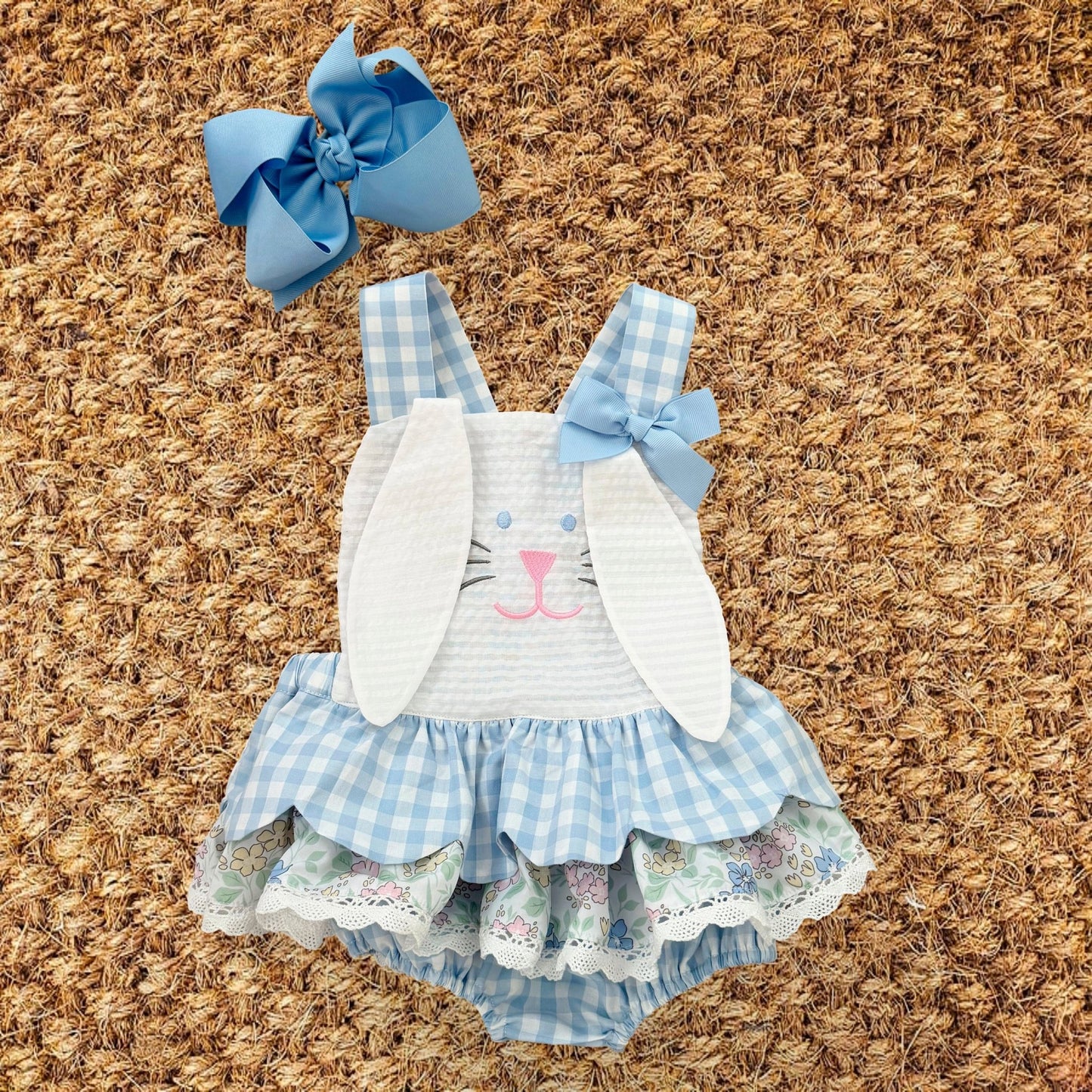 Blue Skirted Bunny Bubble - Sunny Meadow Boutique