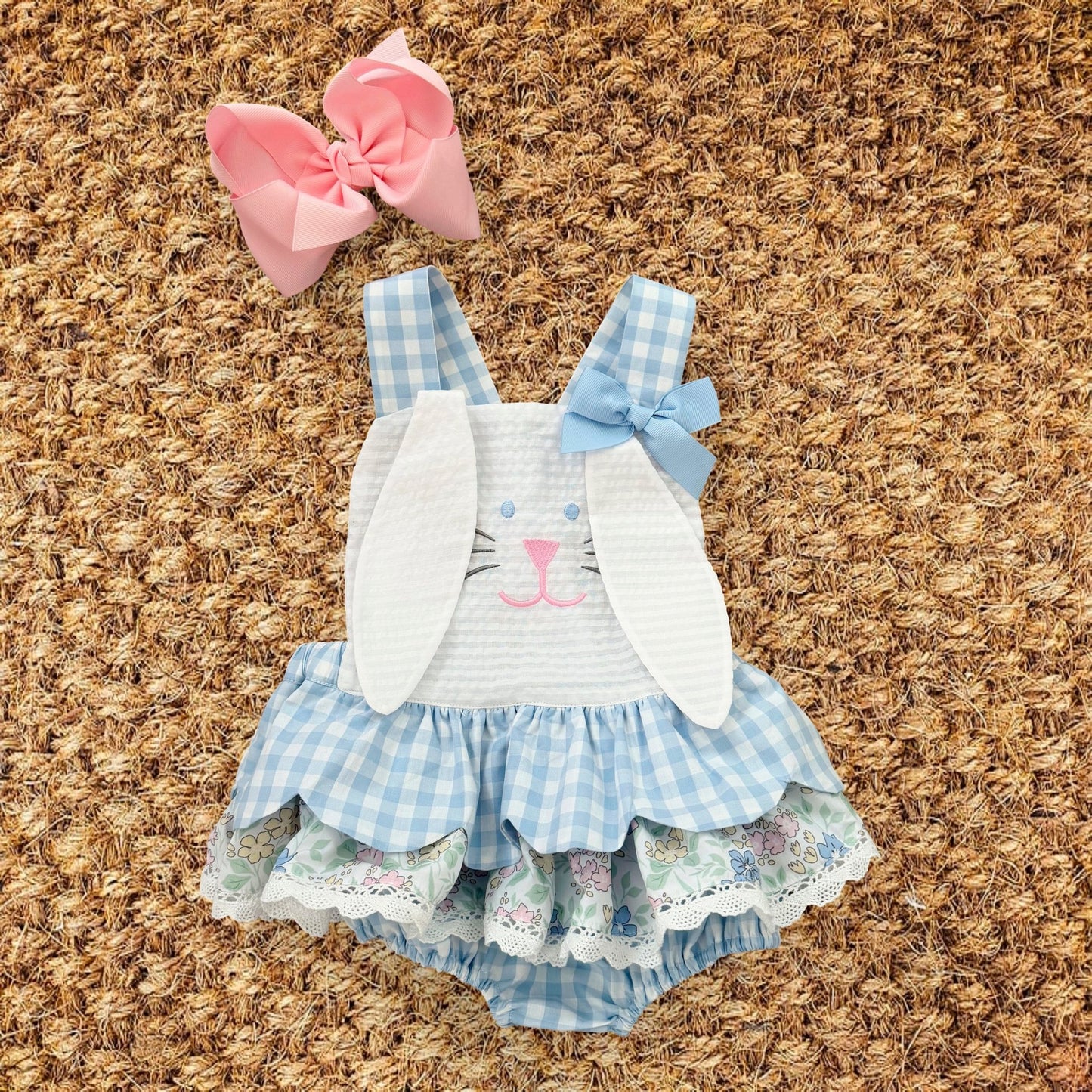 Blue Skirted Bunny Bubble - Sunny Meadow Boutique