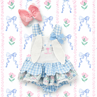 Blue Skirted Bunny Bubble - Sunny Meadow Boutique