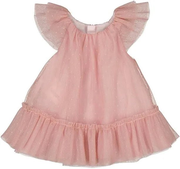 Blush Flutter Tulle Dress - Sunny Meadow Boutique