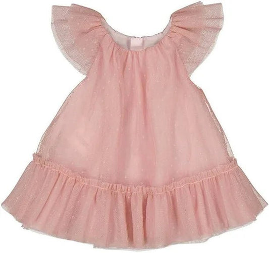 Blush Flutter Tulle Dress - Sunny Meadow Boutique