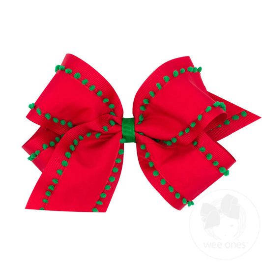 Medium Pom Overlay Bow
