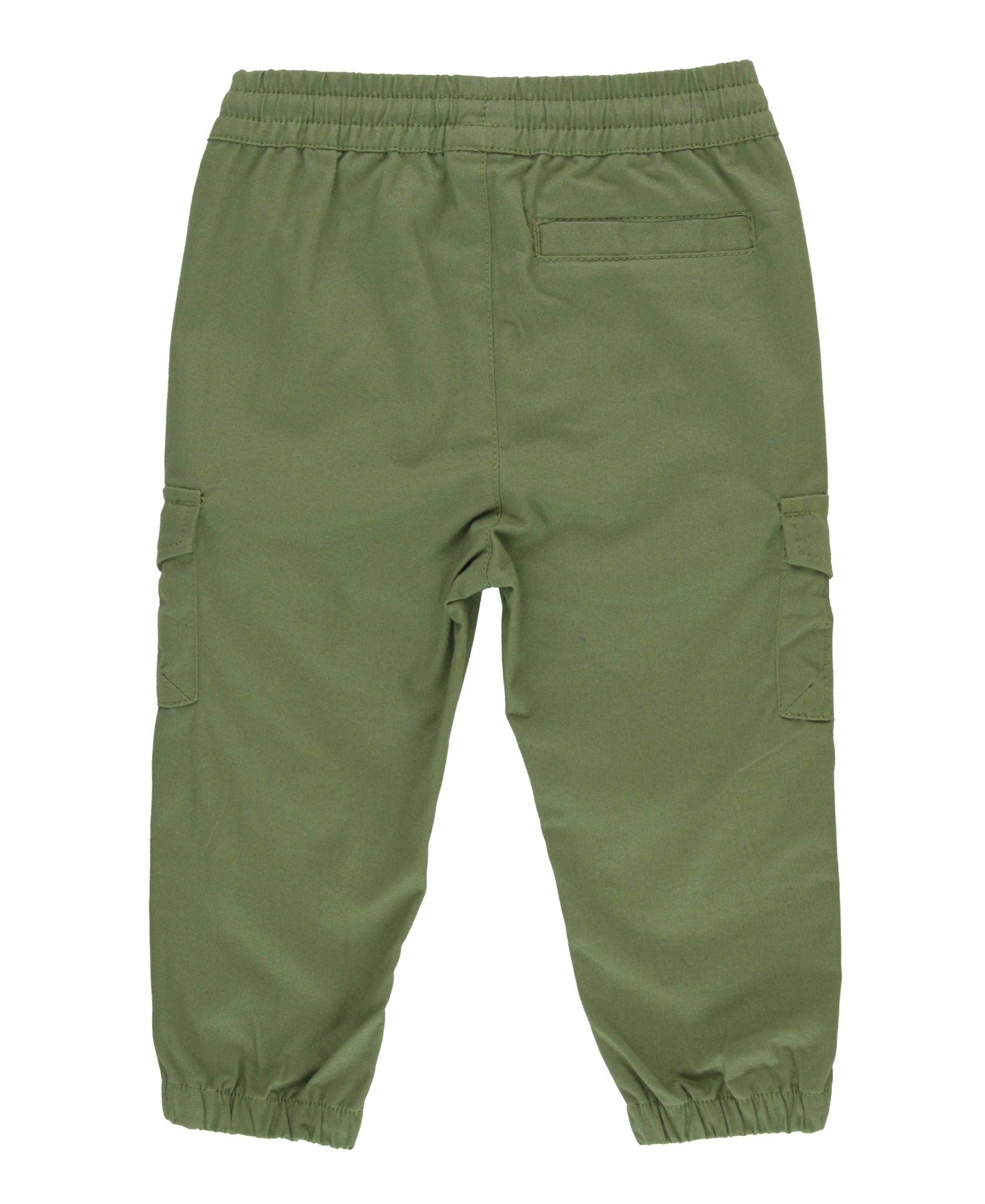 Boys Dusty Olive Slim Cargo Joggers - Sunny Meadow Boutique