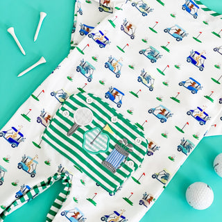 Boys Fairway Golf Romper - Sunny Meadow Boutique