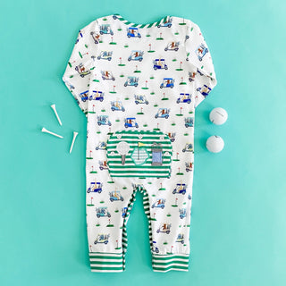 Boys Fairway Golf Romper - Sunny Meadow Boutique