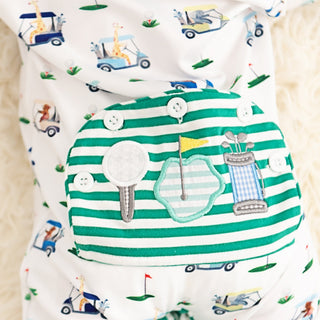 Boys Fairway Golf Romper - Sunny Meadow Boutique