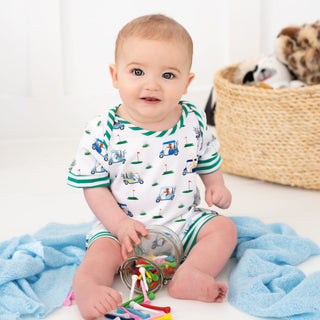 Boys Fairway Shortie Golf Romper - Sunny Meadow Boutique