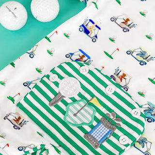 Boys Fairway Shortie Golf Romper - Sunny Meadow Boutique