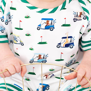 Boys Fairway Shortie Golf Romper - Sunny Meadow Boutique