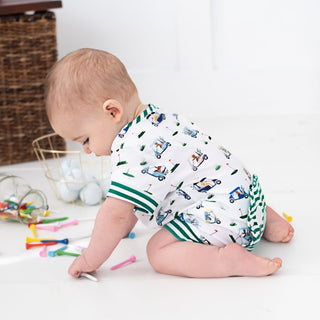 Boys Fairway Shortie Golf Romper - Sunny Meadow Boutique