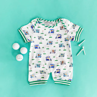Boys Fairway Shortie Golf Romper - Sunny Meadow Boutique