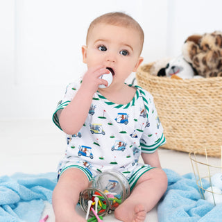 Boys Fairway Shortie Golf Romper - Sunny Meadow Boutique