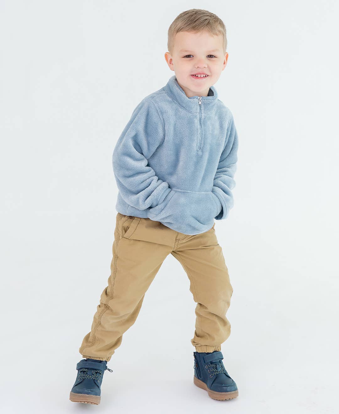 Boys Khaki Chino Jogger Pant - Sunny Meadow Boutique