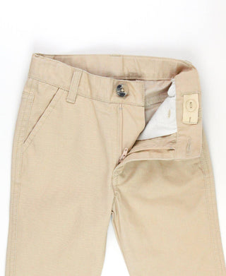 Boys Khaki Stretch Chino Pants - Sunny Meadow Boutique