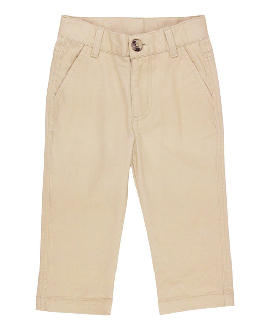 Boys Khaki Stretch Chino Pants - Sunny Meadow Boutique