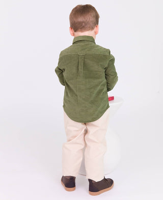 Boys Khaki Stretch Chino Pants - Sunny Meadow Boutique