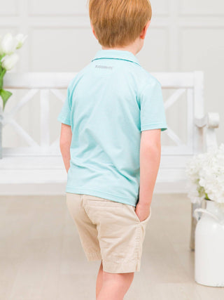 Boys Khaki Stretch Chino Shorts - Sunny Meadow Boutique