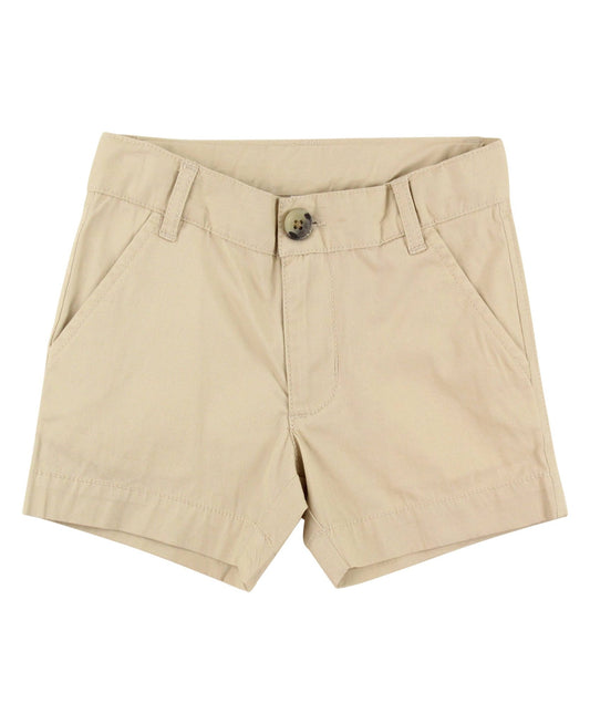 Boys Khaki Stretch Chino Shorts - Sunny Meadow Boutique