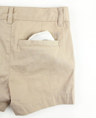 Boys Khaki Stretch Chino Shorts - Sunny Meadow Boutique