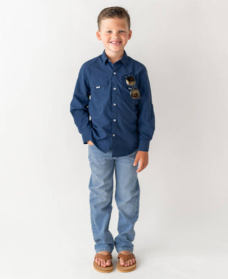 Boys Light Wash Straight Jeans - Sunny Meadow Boutique