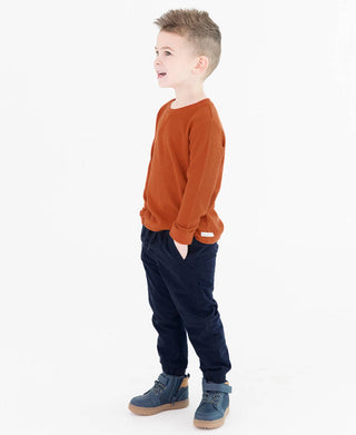 Boys Navy Chino Jogger Pant - Sunny Meadow Boutique