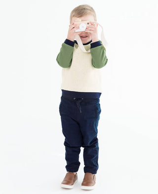 Boys Navy Chino Jogger Pant - Sunny Meadow Boutique