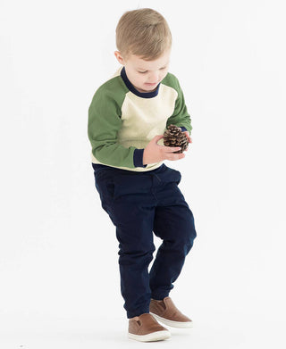 Boys Navy Chino Jogger Pant - Sunny Meadow Boutique