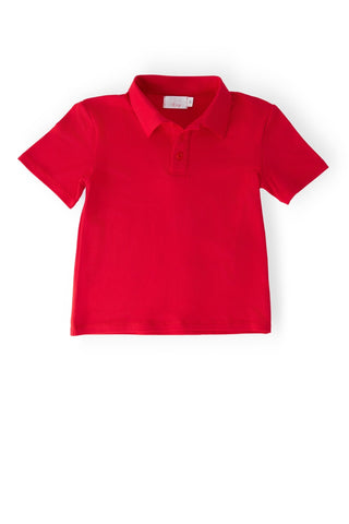 Boys Red S/S Polo - Sunny Meadow Boutique