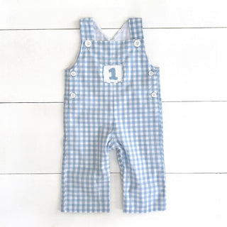 Boys Smocked First Birthday Jon Jon - Sunny Meadow Boutique