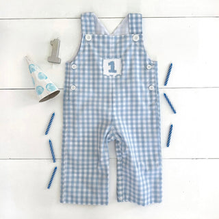 Boys Smocked First Birthday Jon Jon - Sunny Meadow Boutique