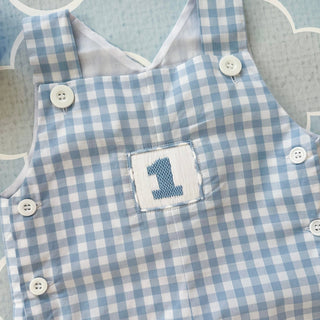 Boys Smocked First Birthday Jon Jon - Sunny Meadow Boutique