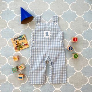 Boys Smocked First Birthday Jon Jon - Sunny Meadow Boutique