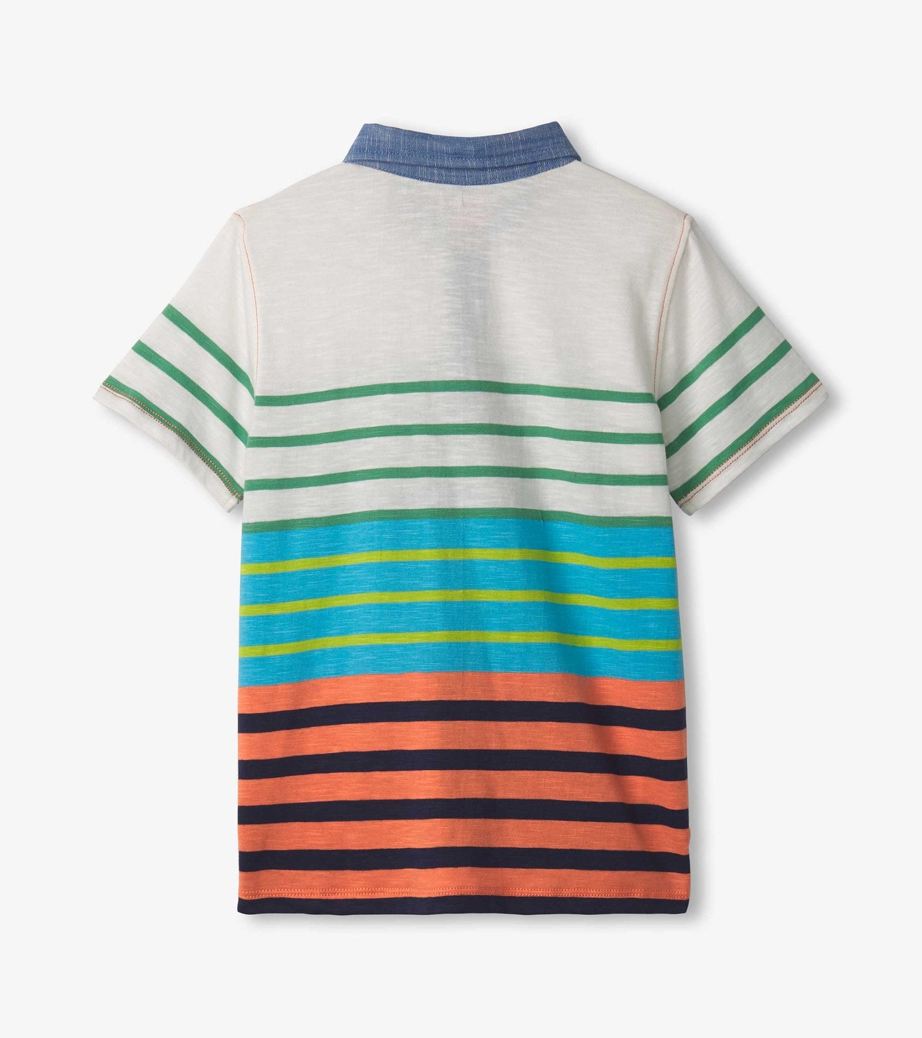 Boys Spring Stripes Polo Tee - Sunny Meadow Boutique