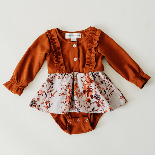 Toffee Brown Midi Mommy & Me Dress - Infant