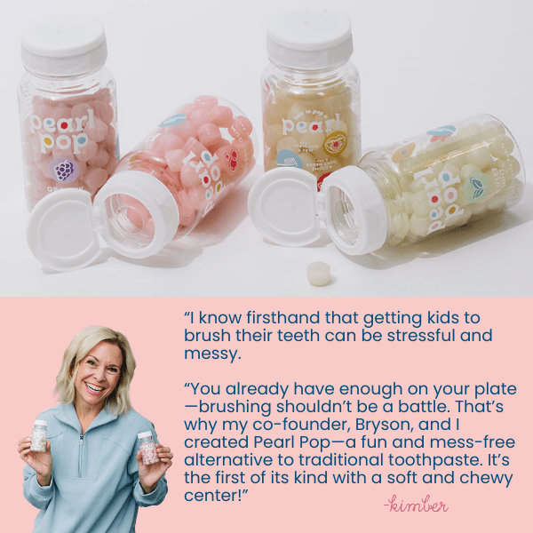 Bubblegum Toothpaste Pearls - Made with Nano - Hydroxyapatite - Sunny Meadow Boutique