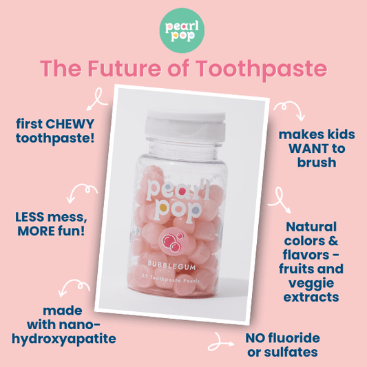Bubblegum Toothpaste Pearls - Made with Nano - Hydroxyapatite - Sunny Meadow Boutique