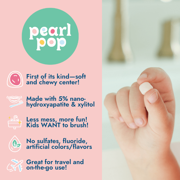 Bubblegum Toothpaste Pearls - Made with Nano - Hydroxyapatite - Sunny Meadow Boutique
