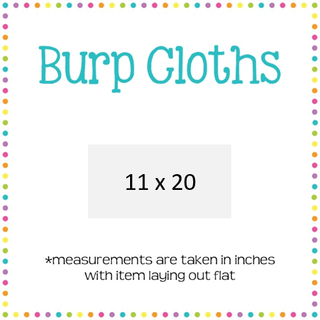 Burp Cloth - Solid White - Sunny Meadow Boutique